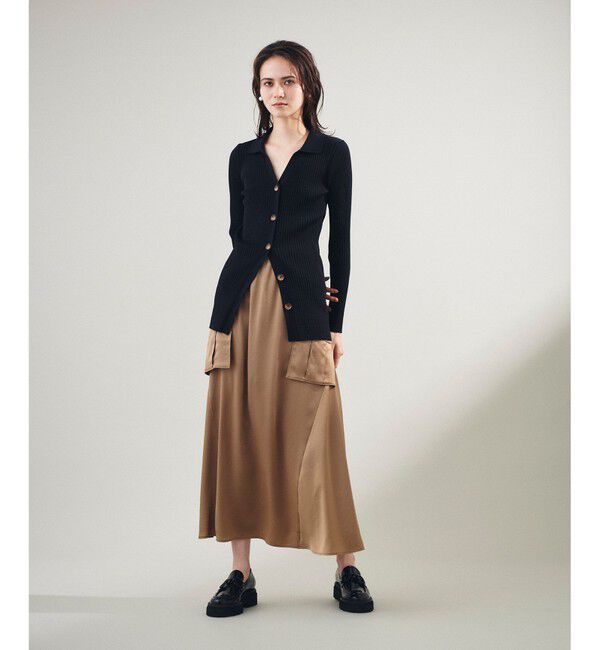 Grace Class「リブポロニットカーディガン」|カーディガン|