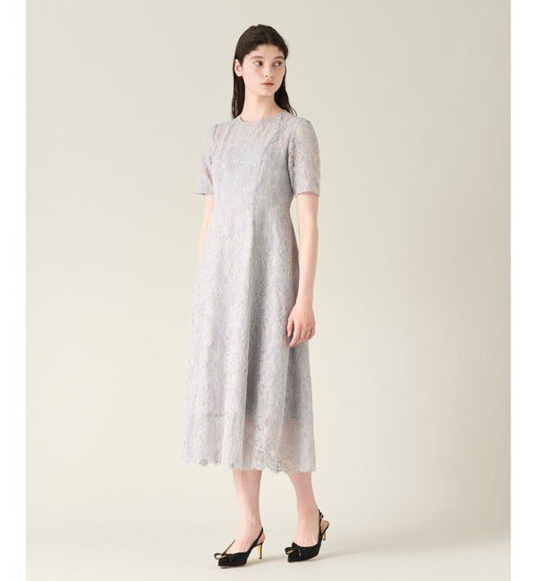 GRACE CONTINENTAL「コードレースフレアドレス」|ドレス|