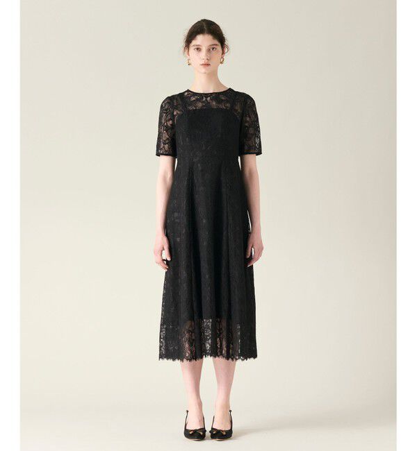 GRACE CONTINENTAL「コードレースフレアドレス」|ドレス|