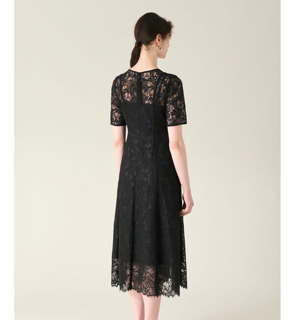 GRACE CONTINENTAL「コードレースフレアドレス」|ドレス|