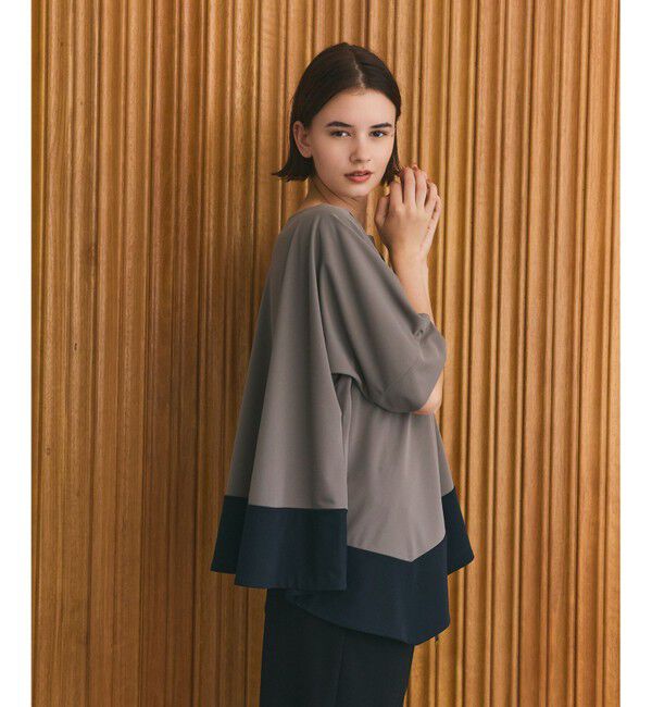 Grace Class「バイカラーアシメトップ」|Tシャツ・カットソー|