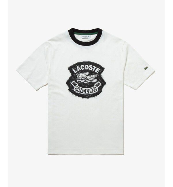 LACOSTE「ヴィンテージプリントリンガーTシャツ」|Tシャツ・カットソー|