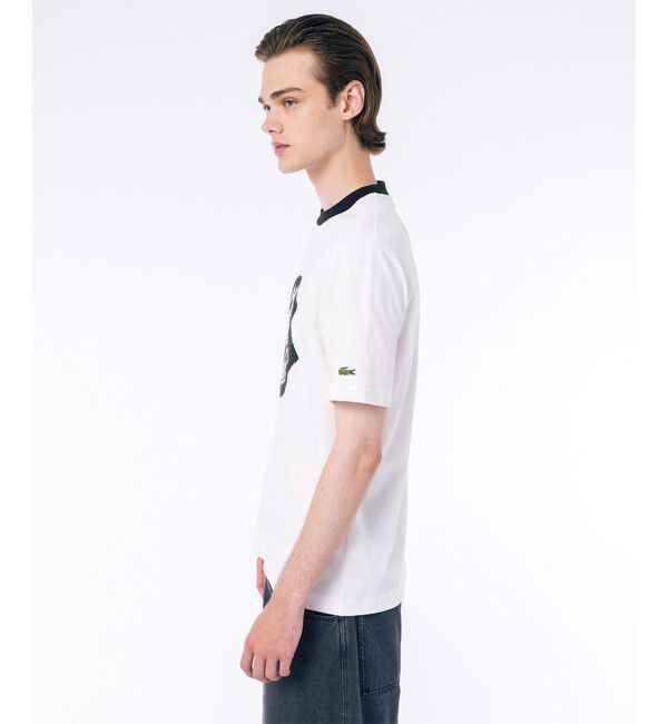 LACOSTE「ヴィンテージプリントリンガーTシャツ」|Tシャツ・カットソー|