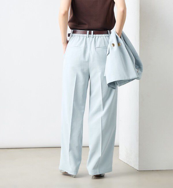 NOLLEY'S sophi「《セットアップ対応》ウォッシャブルライトドライシャンブレーワイドパンツ」|その他|