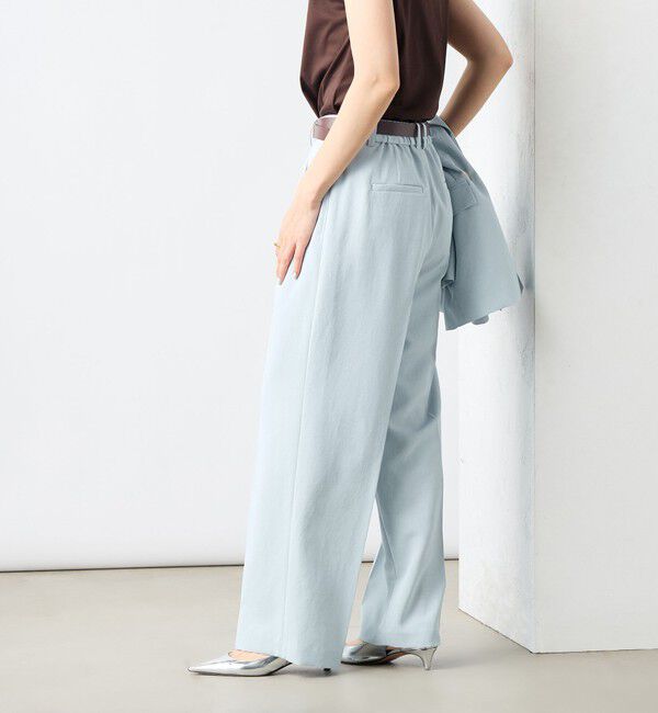NOLLEY'S sophi「《セットアップ対応》ウォッシャブルライトドライシャンブレーワイドパンツ」|その他|