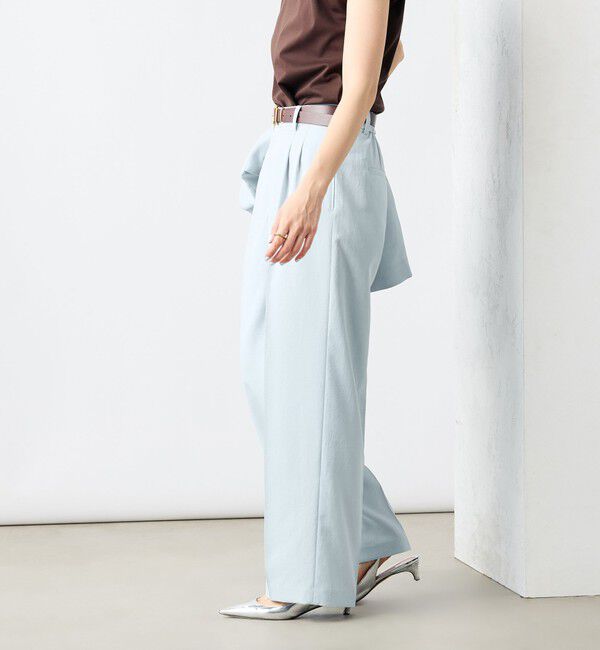 NOLLEY'S sophi「《セットアップ対応》ウォッシャブルライトドライシャンブレーワイドパンツ」|その他|