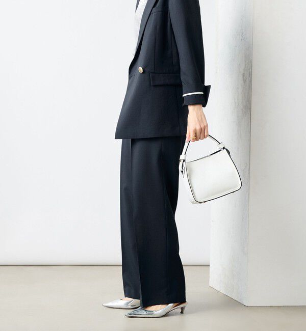 NOLLEY'S sophi「《セットアップ対応》ウォッシャブルライトドライシャンブレーワイドパンツ」|その他|