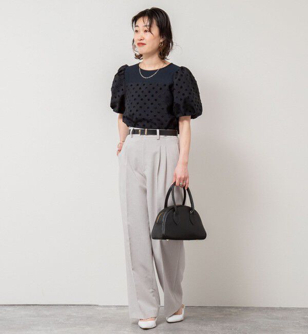 NOLLEY'S sophi「《セットアップ対応》ウォッシャブルライトドライシャンブレーワイドパンツ」|その他|