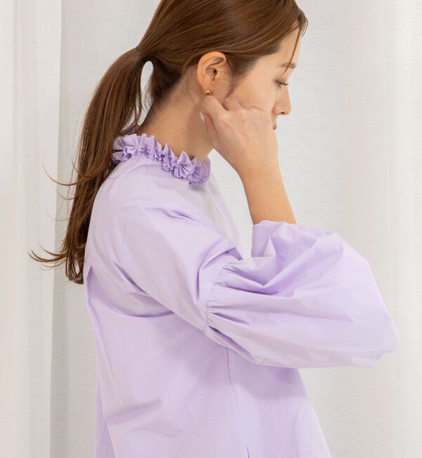 NOLLEY'S「【MARILYN MOON/マリリーンムーン】タックフリルボリュームブラウス」|シャツ・ブラウス|