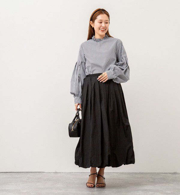 NOLLEY'S「【MARILYN MOON/マリリーンムーン】タックフリルボリュームブラウス」|シャツ・ブラウス|