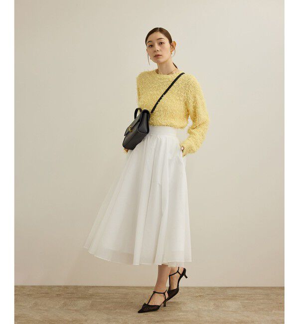 ROPE「【洗える】チュールハナモールツイードニット」|ニット・セーター|