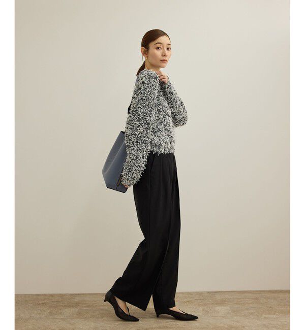 ROPE「【洗える】チュールハナモールツイードニット」|ニット・セーター|