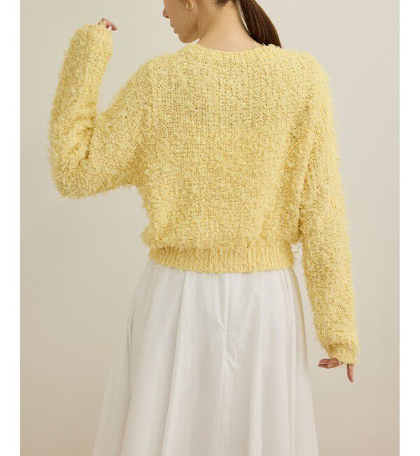 ROPE「【洗える】チュールハナモールツイードニット」|ニット・セーター|