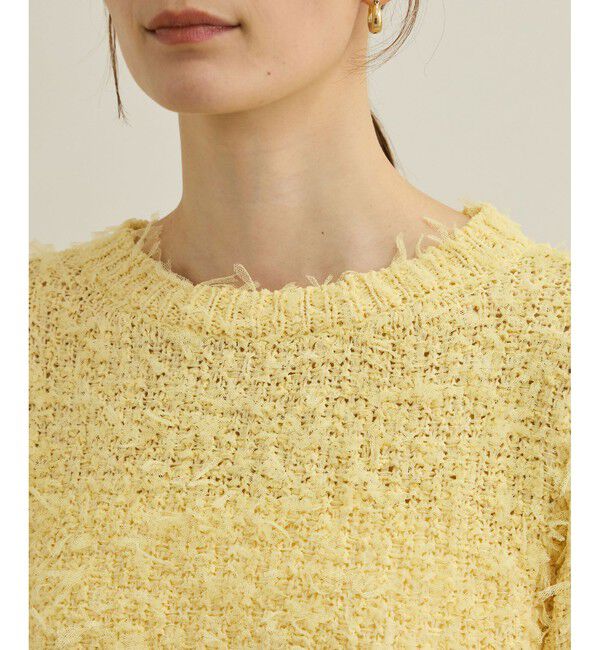 ROPE「【洗える】チュールハナモールツイードニット」|ニット・セーター|