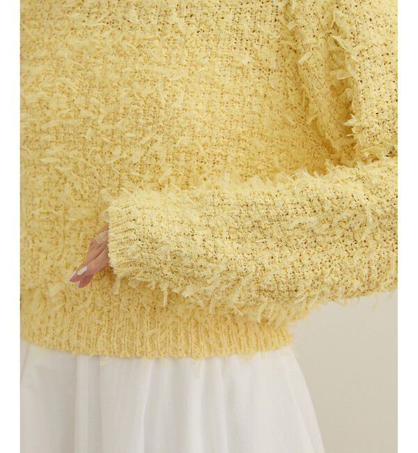 ROPE「【洗える】チュールハナモールツイードニット」|ニット・セーター|