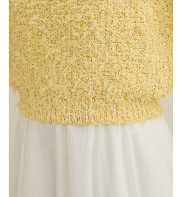 ROPE「【洗える】チュールハナモールツイードニット」|ニット・セーター|