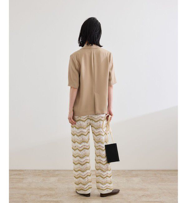 ROPE「【COOHEM（コーヘン）】ZIGZAG SUKASHI KNIT PANTS【WEB・一部店舗限定】【一部別注カラー】/洗える」|チノ|