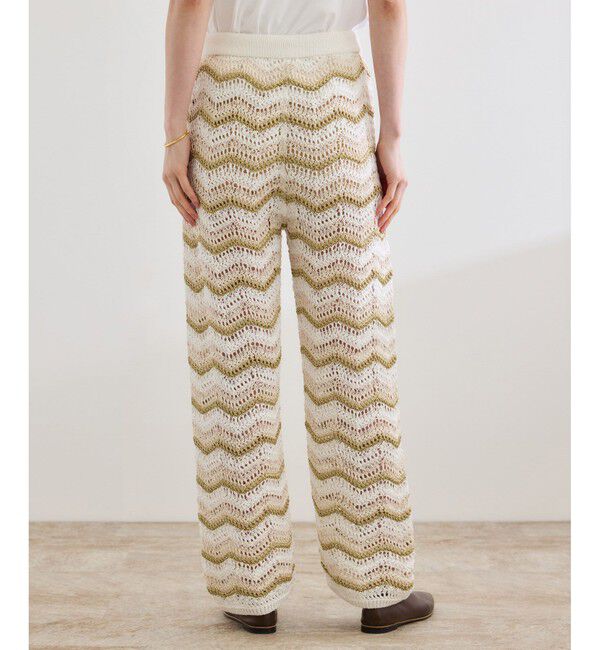 ROPE「【COOHEM（コーヘン）】ZIGZAG SUKASHI KNIT PANTS【WEB・一部店舗限定】【一部別注カラー】/洗える」|チノ|
