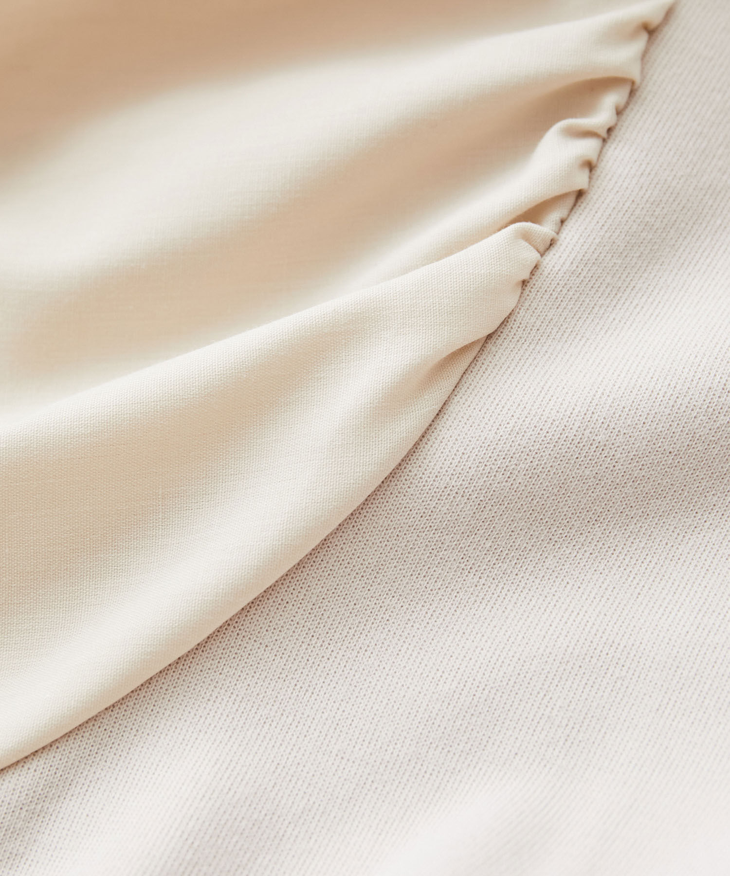 VIS「【選べる着丈】袖シャーリングドッキングワンピース【洗える】」|ワンピース|