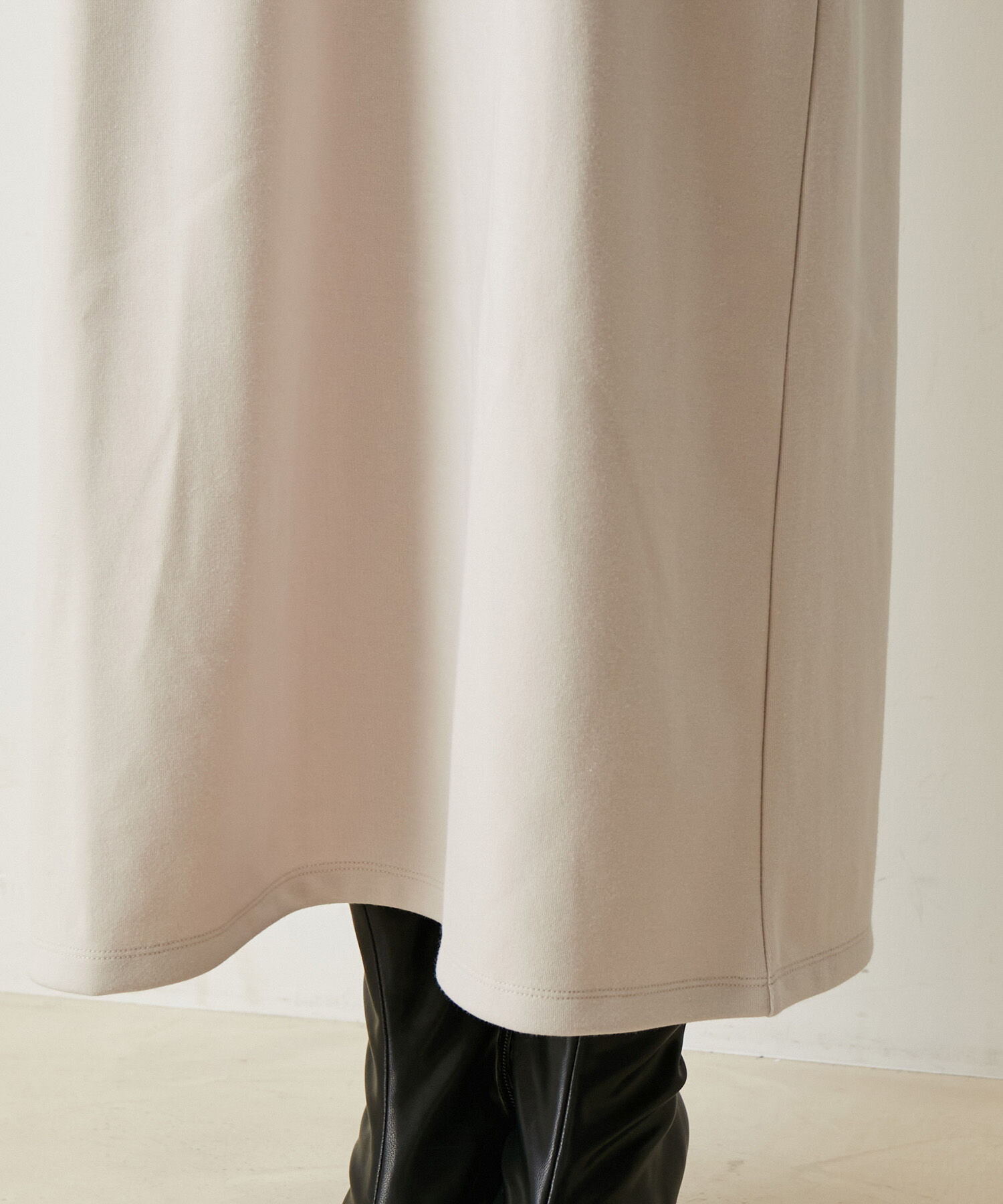 VIS「【選べる着丈】袖シャーリングドッキングワンピース【洗える】」|ワンピース|