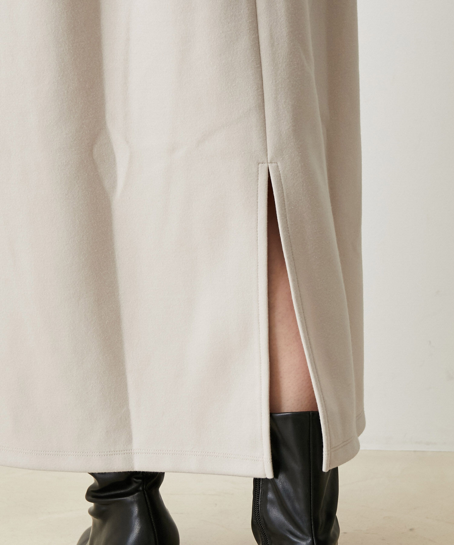 VIS「【選べる着丈】袖シャーリングドッキングワンピース【洗える】」|ワンピース|