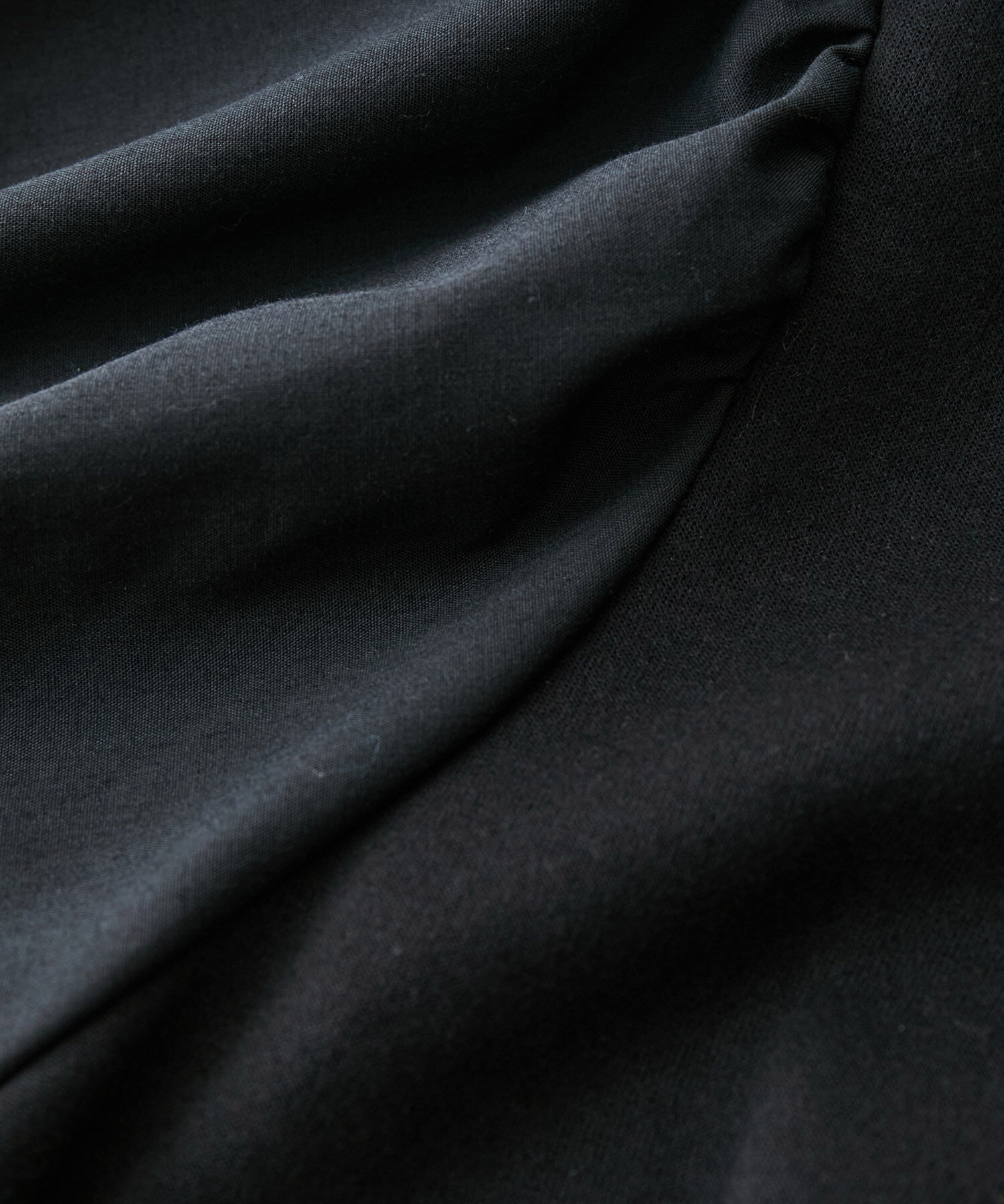 VIS「【選べる着丈】袖シャーリングドッキングワンピース【洗える】」|ワンピース|