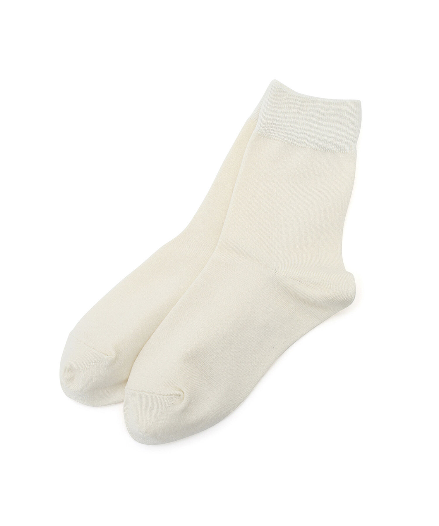 ROPE PICNIC PASSAGE「【一部店舗限定】レーヨンシルケットクルーソックス」|ソックス|