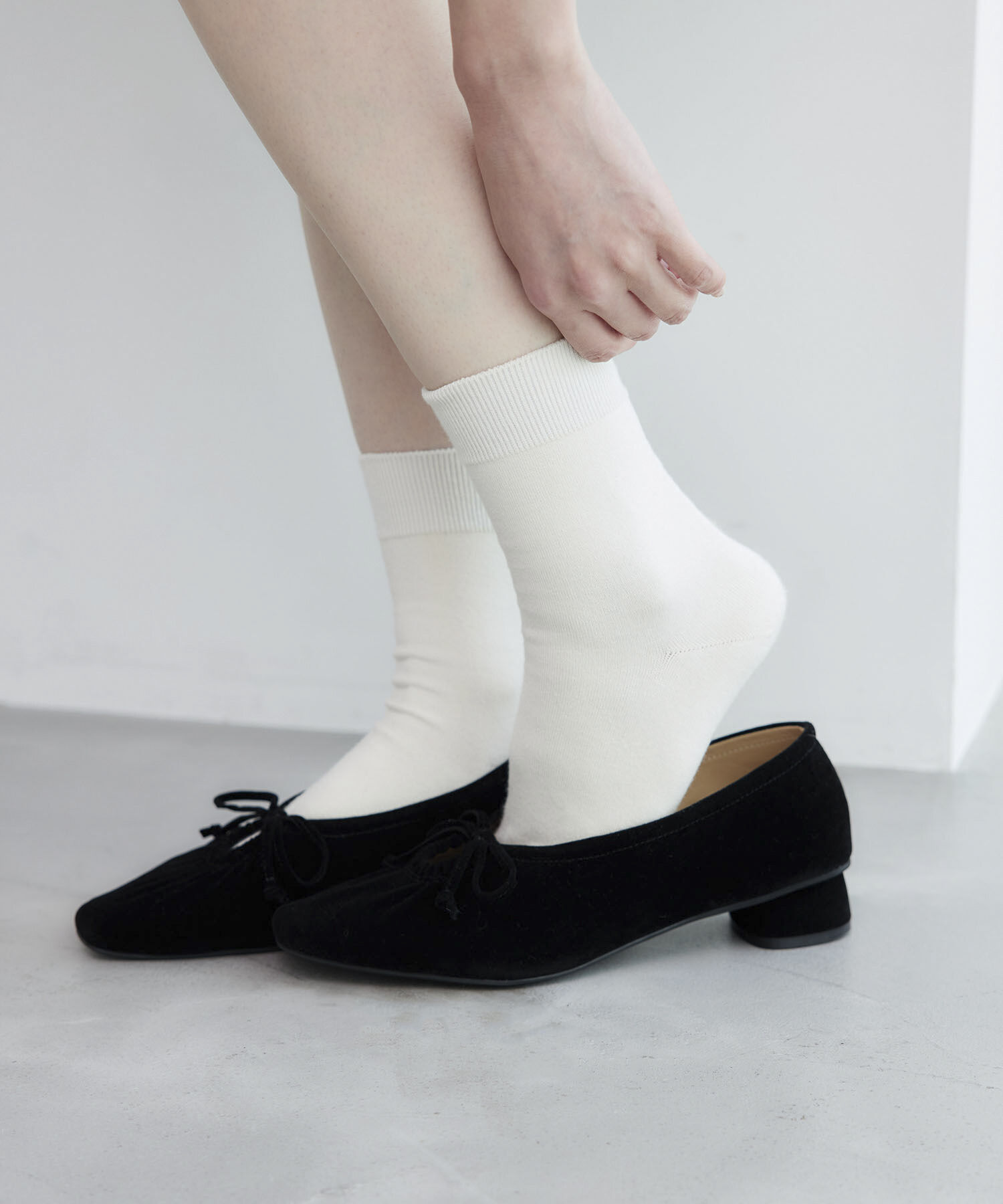 ROPE PICNIC PASSAGE「【一部店舗限定】レーヨンシルケットクルーソックス」|ソックス|キナリ(16)