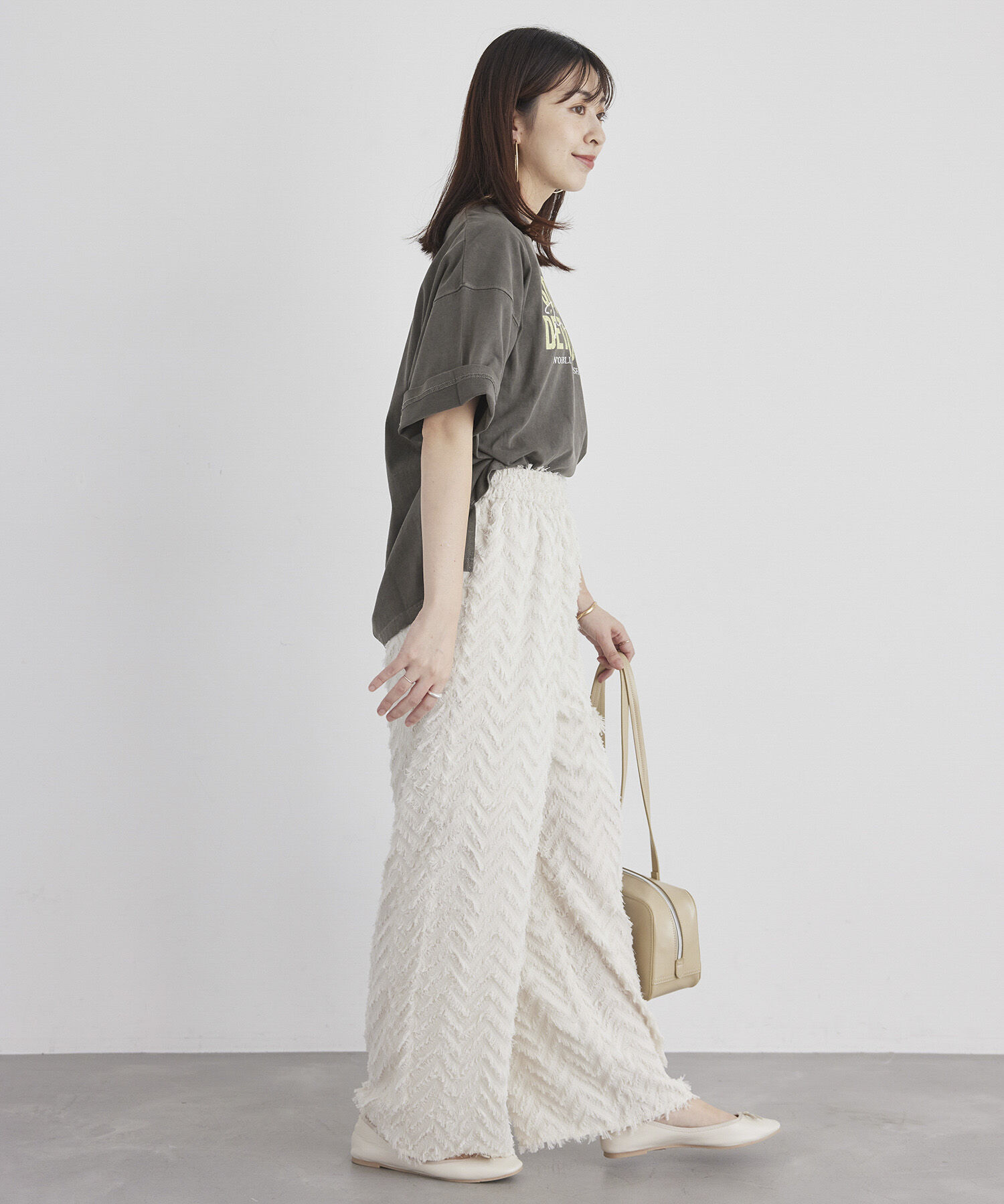 ROPE' PICNIC R「オーバーサイズピグメントロゴプリントTシャツ」|Tシャツ・カットソー|