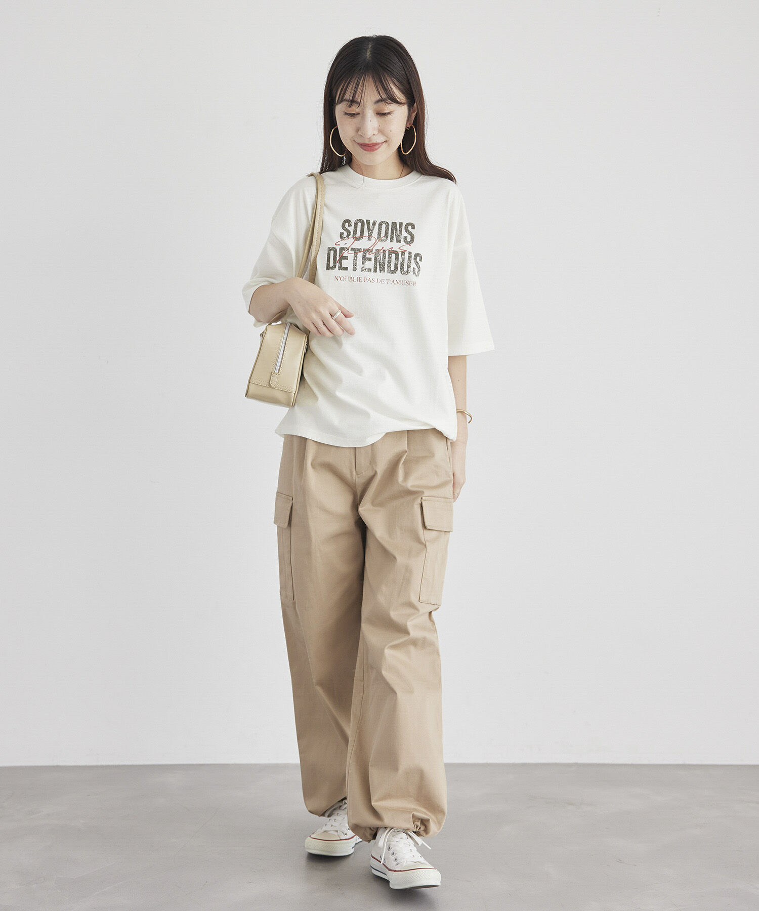 ROPE' PICNIC R「オーバーサイズピグメントロゴプリントTシャツ」|Tシャツ・カットソー|