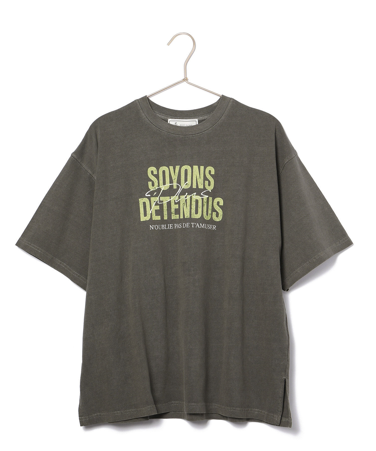 ROPE' PICNIC R「オーバーサイズピグメントロゴプリントTシャツ」|Tシャツ・カットソー|