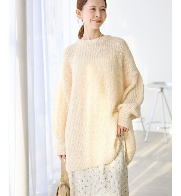 Rope&rsquo;Picnic「【emur/エミュール】ブークレニットチュニック」|ニット・セーター|