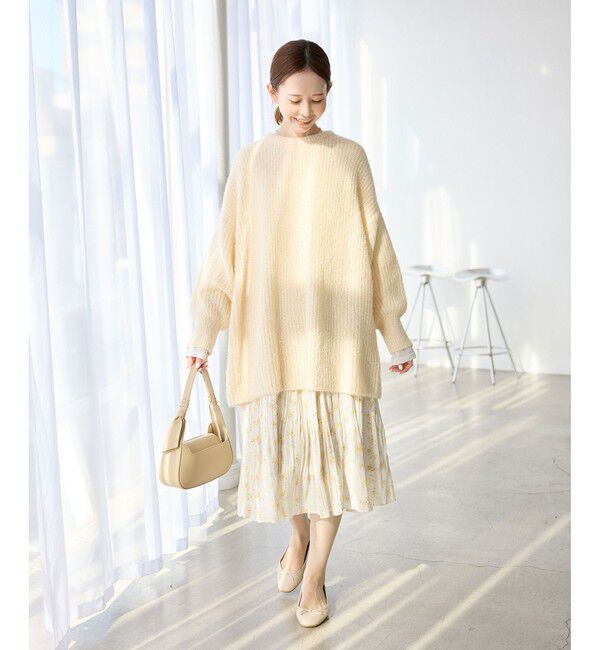 Rope&rsquo;Picnic「【emur/エミュール】ブークレニットチュニック」|ニット・セーター|