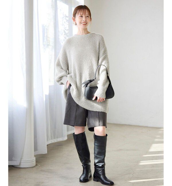 Rope&rsquo;Picnic「【emur/エミュール】ブークレニットチュニック」|ニット・セーター|