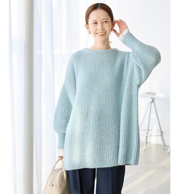 Rope&rsquo;Picnic「【emur/エミュール】ブークレニットチュニック」|ニット・セーター|