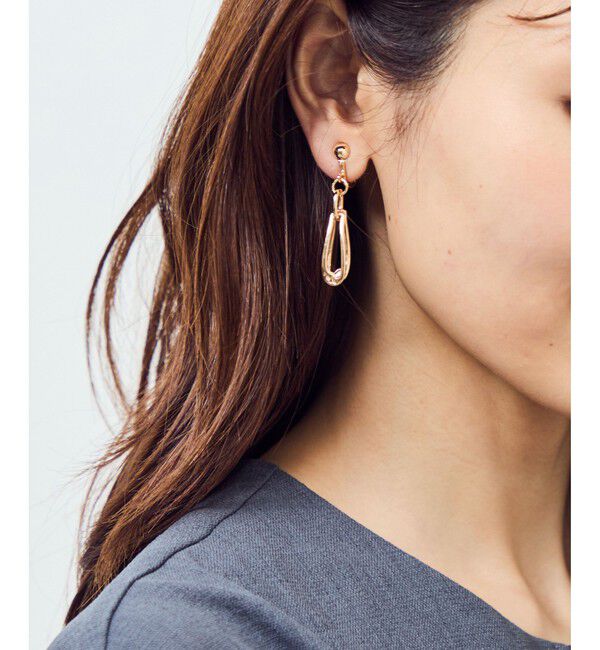 ROPE PICNIC PASSAGE「スウィングメタルパーツイヤリング」|イヤリング|