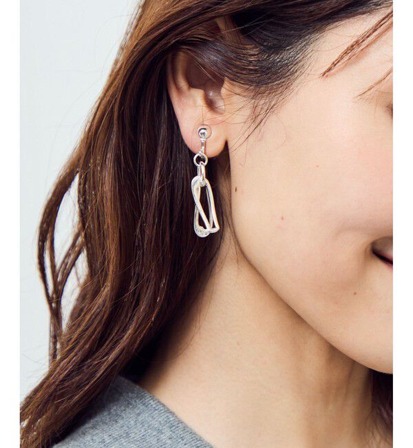 ROPE PICNIC PASSAGE「スウィングメタルパーツイヤリング」|イヤリング|