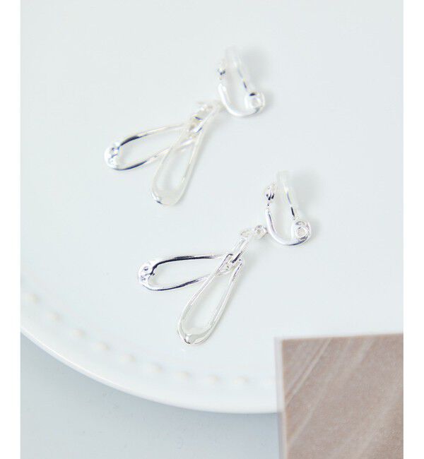 ROPE PICNIC PASSAGE「スウィングメタルパーツイヤリング」|イヤリング|シルバー(93)