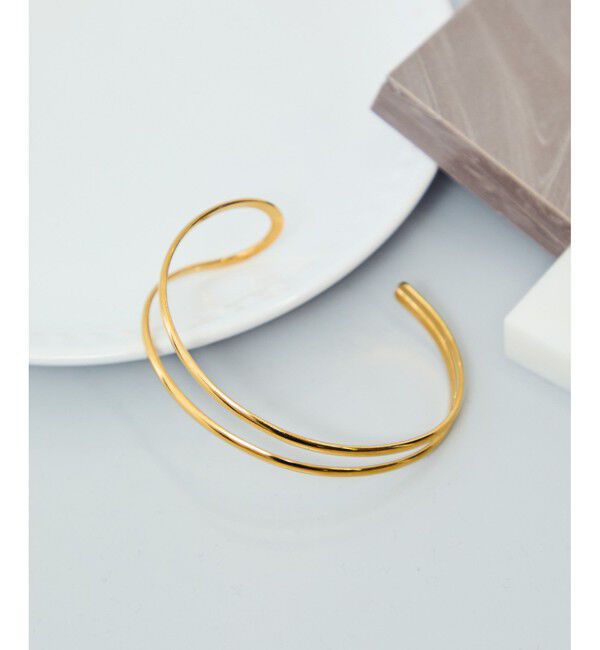 ROPE PICNIC PASSAGE「ステンレスデザインバングル」|ブレスレット・バングル|ゴールド系(91)