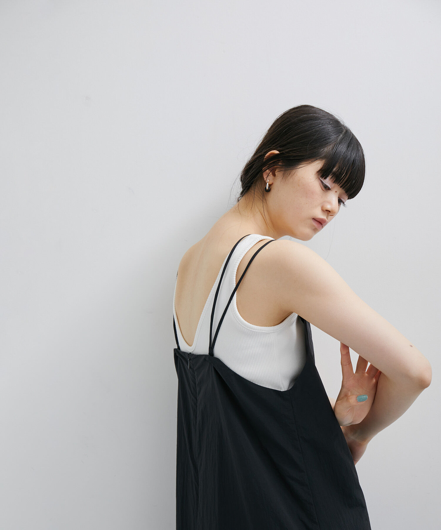 ADAM ET ROPE'「〈SETアイテム〉ボレロスリーブセットキャミワンピース」|ワンピース|