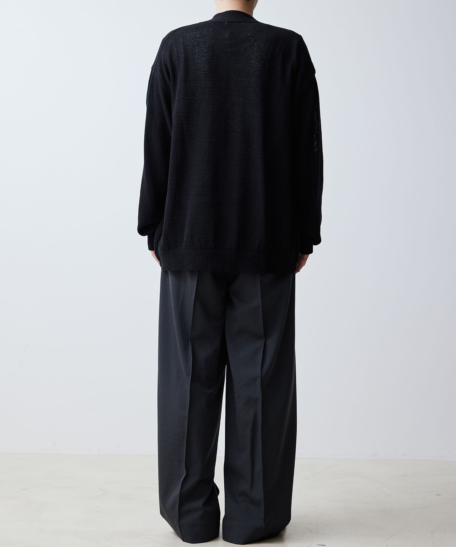 ADAM ET ROPE'「【Made In Japan/メイド イン ジャパン】ドライコットン Vネック カーディガン / ロングシーズン着用可能 /」|カーディガン|