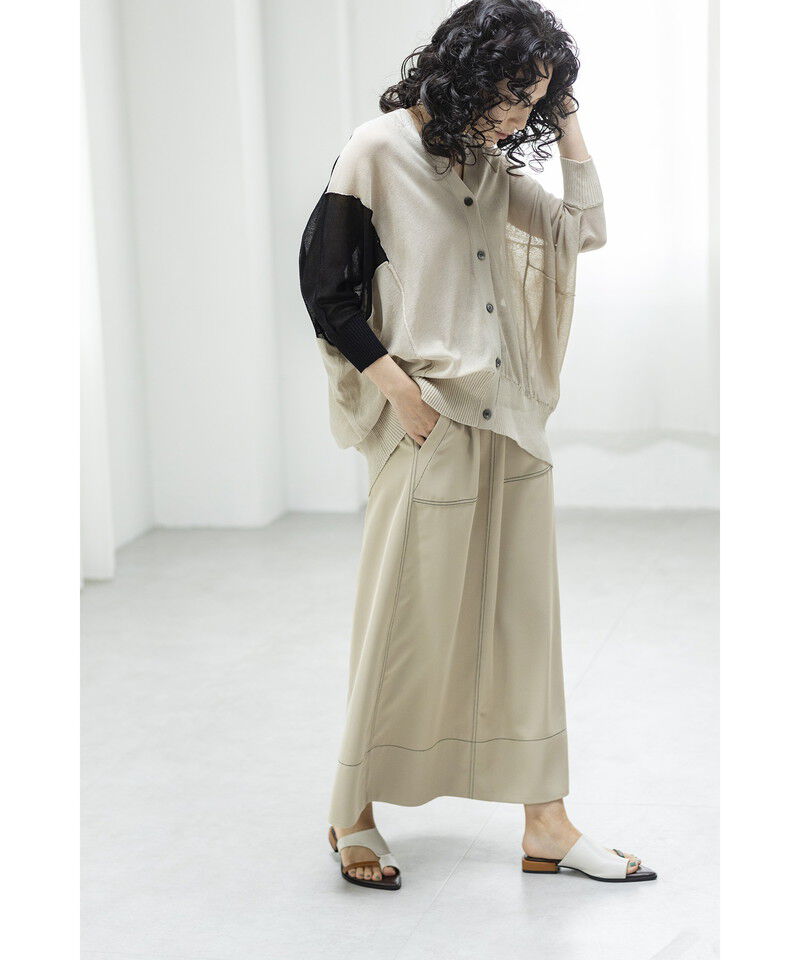  「切替ニットカーディガン」|ニット・セーター|