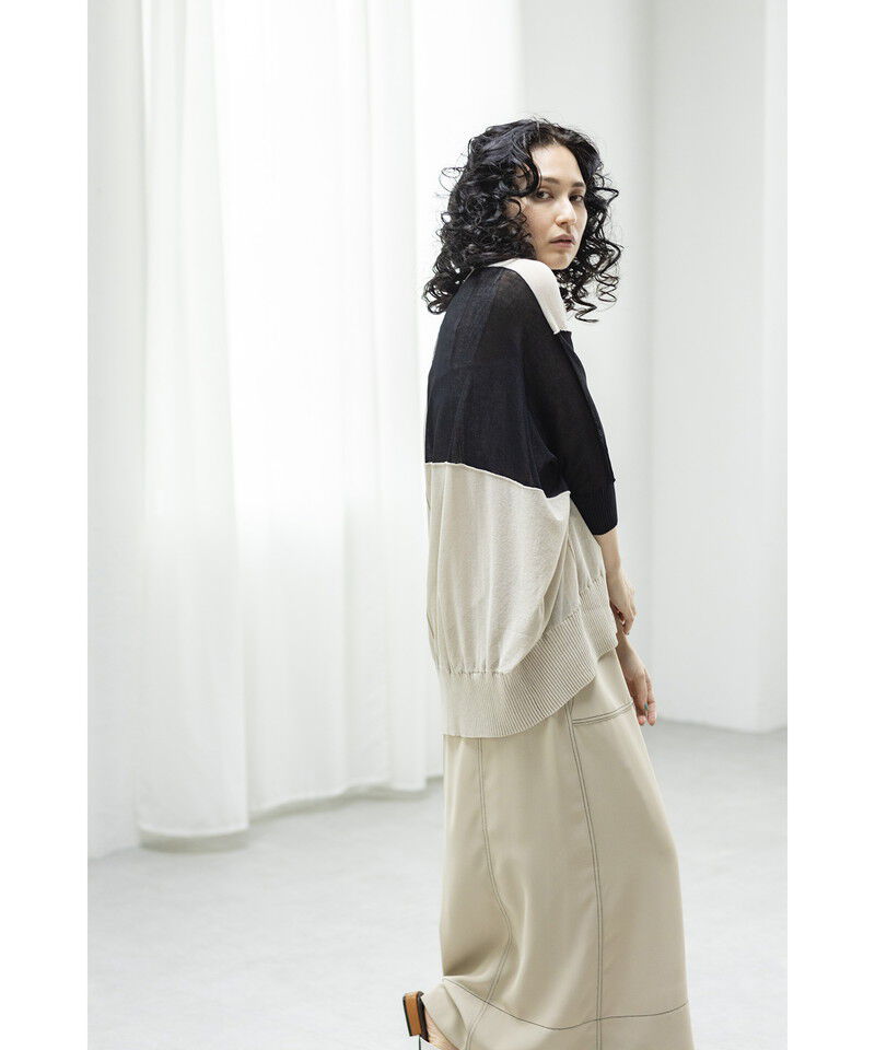  「切替ニットカーディガン」|ニット・セーター|