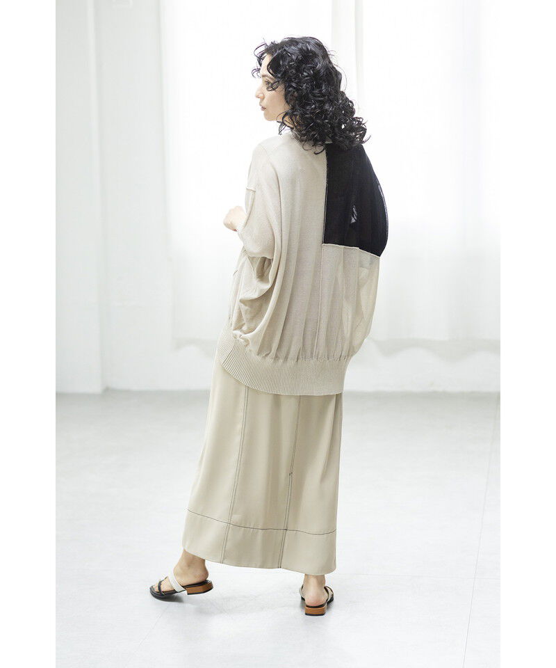  「切替ニットカーディガン」|ニット・セーター|
