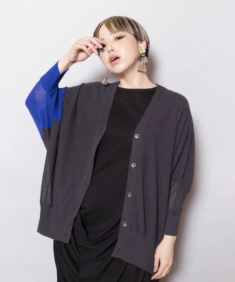  「切替ニットカーディガン」|ニット・セーター|