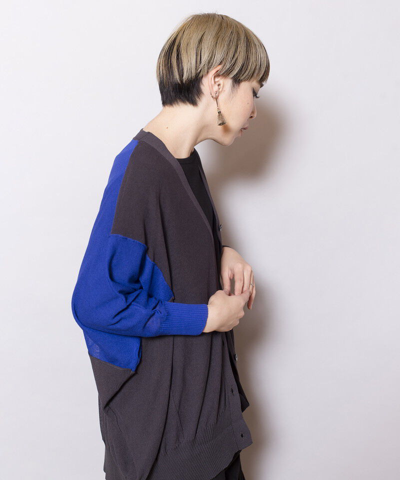  「切替ニットカーディガン」|ニット・セーター|