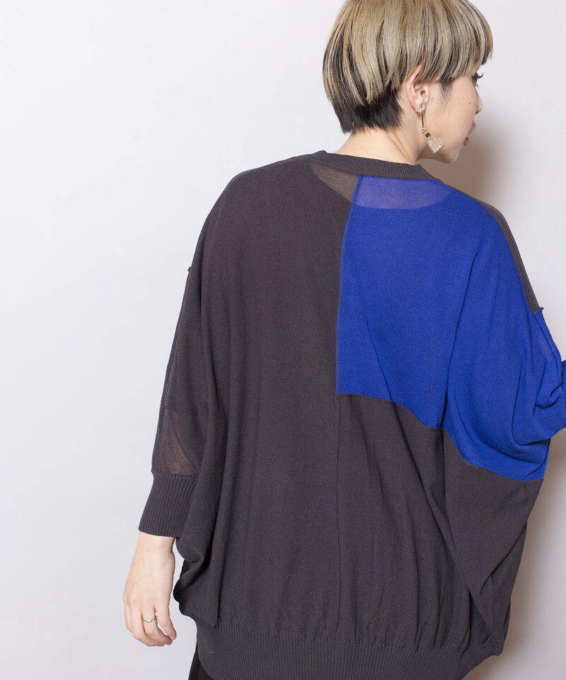  「切替ニットカーディガン」|ニット・セーター|