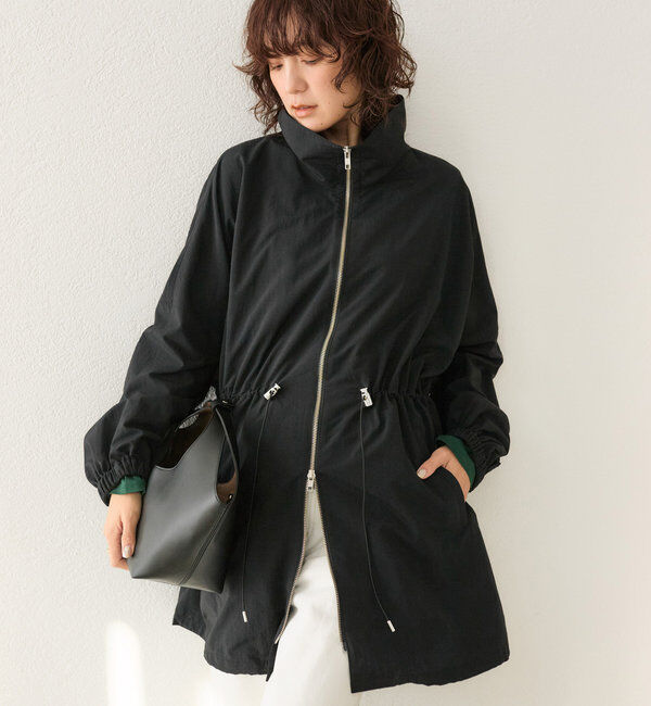  「【サッと羽織れる】ポンチョコート」|その他|ブラック