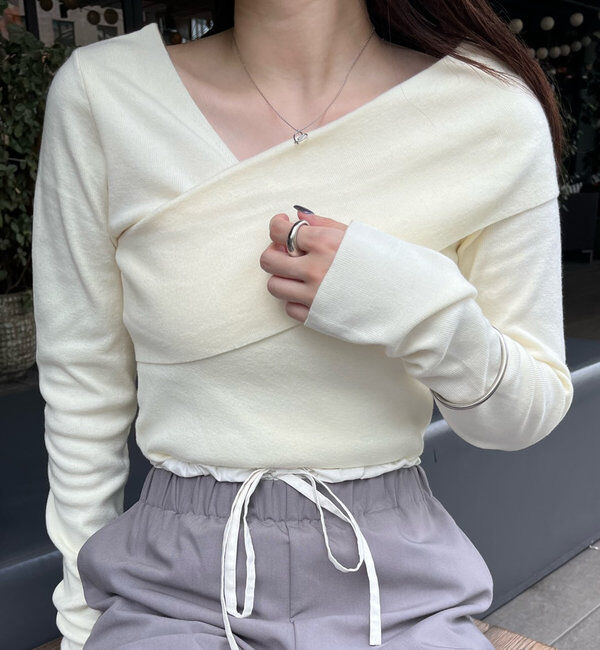  「[mline]オフショルニット」|ニット・セーター|