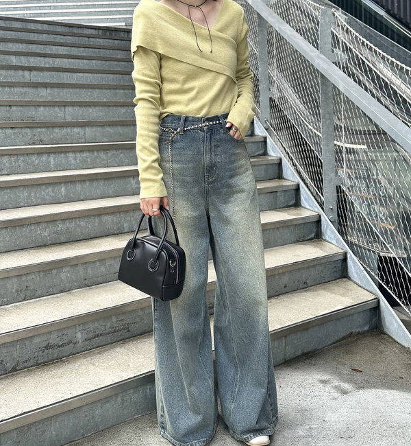  「[mline]オフショルニット」|ニット・セーター|